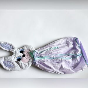 Vintage Bunny Hanging Bag Easter Decor Nursery Storage Gift Idea
